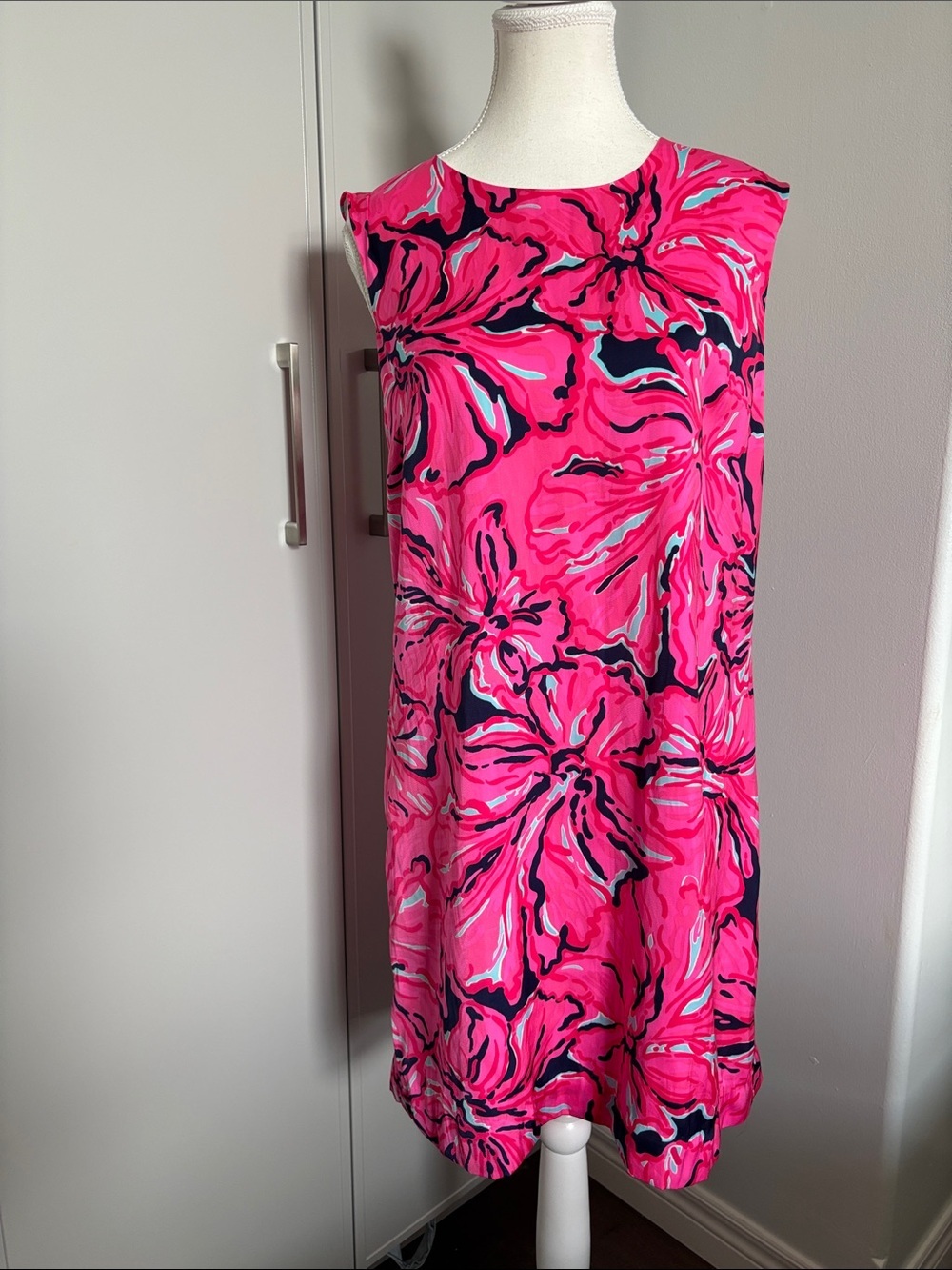 Lilly Pulitzer Hot Pink Floral Shift Dress